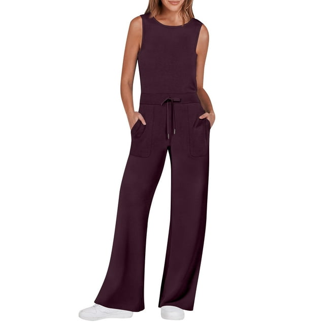 Kddylitq 2024 Womens Jumpsuits Dressy Summer Outfits 2024 Casual ...