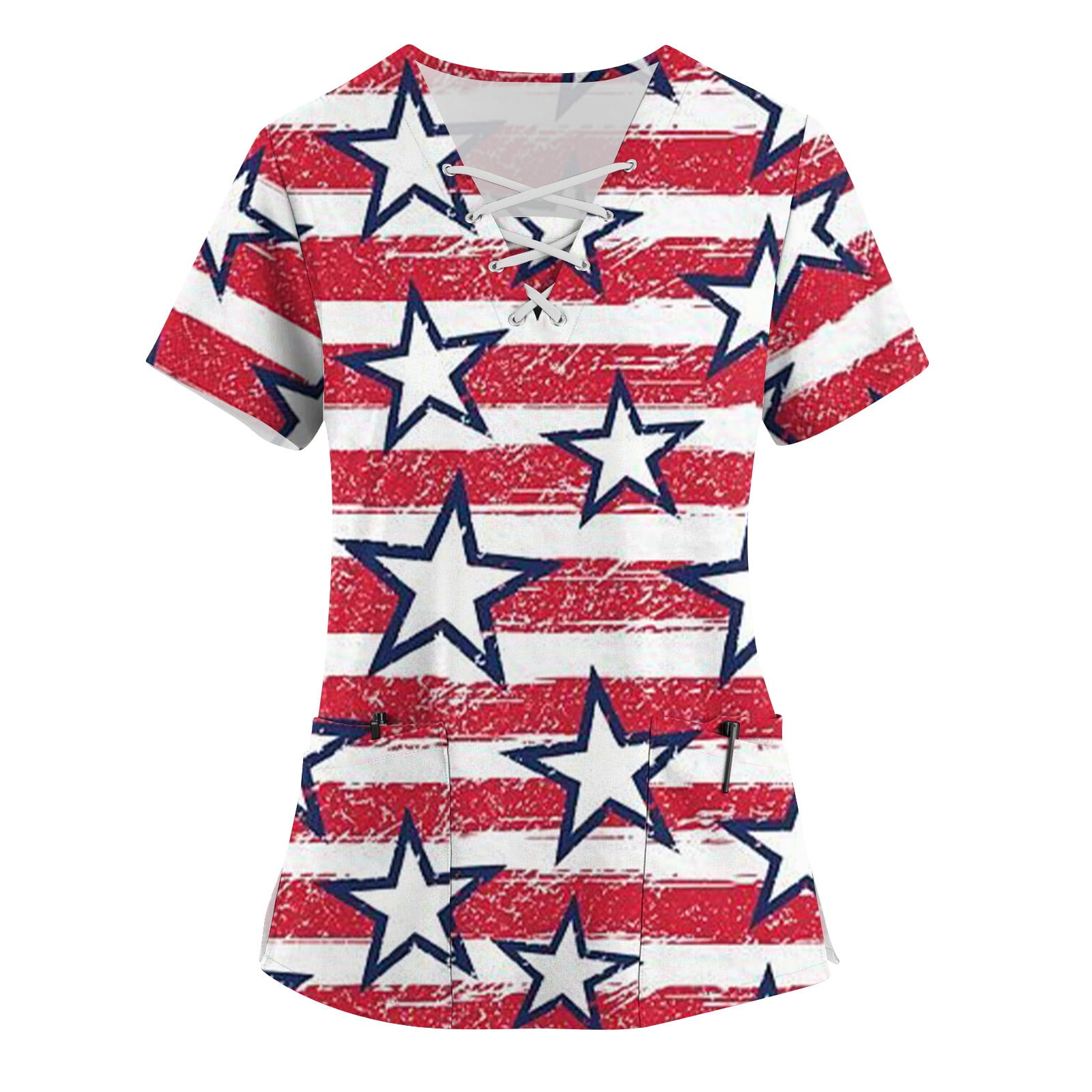 4th of july scrubs walmart