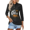 thumbnail image 1 of Kddylitq Halloween Shirts for Women 3/4 Sleeve Pumpkin Halloween Clothes Spider Bat Halloween Sweatshirts 2024 Funny Spooky Horror Shirts Halloween Tops White M, 1 of 5