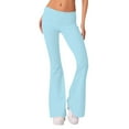Kddylitq Women's Flare Leggings High Waist Stretchy Yoga Pants Casual