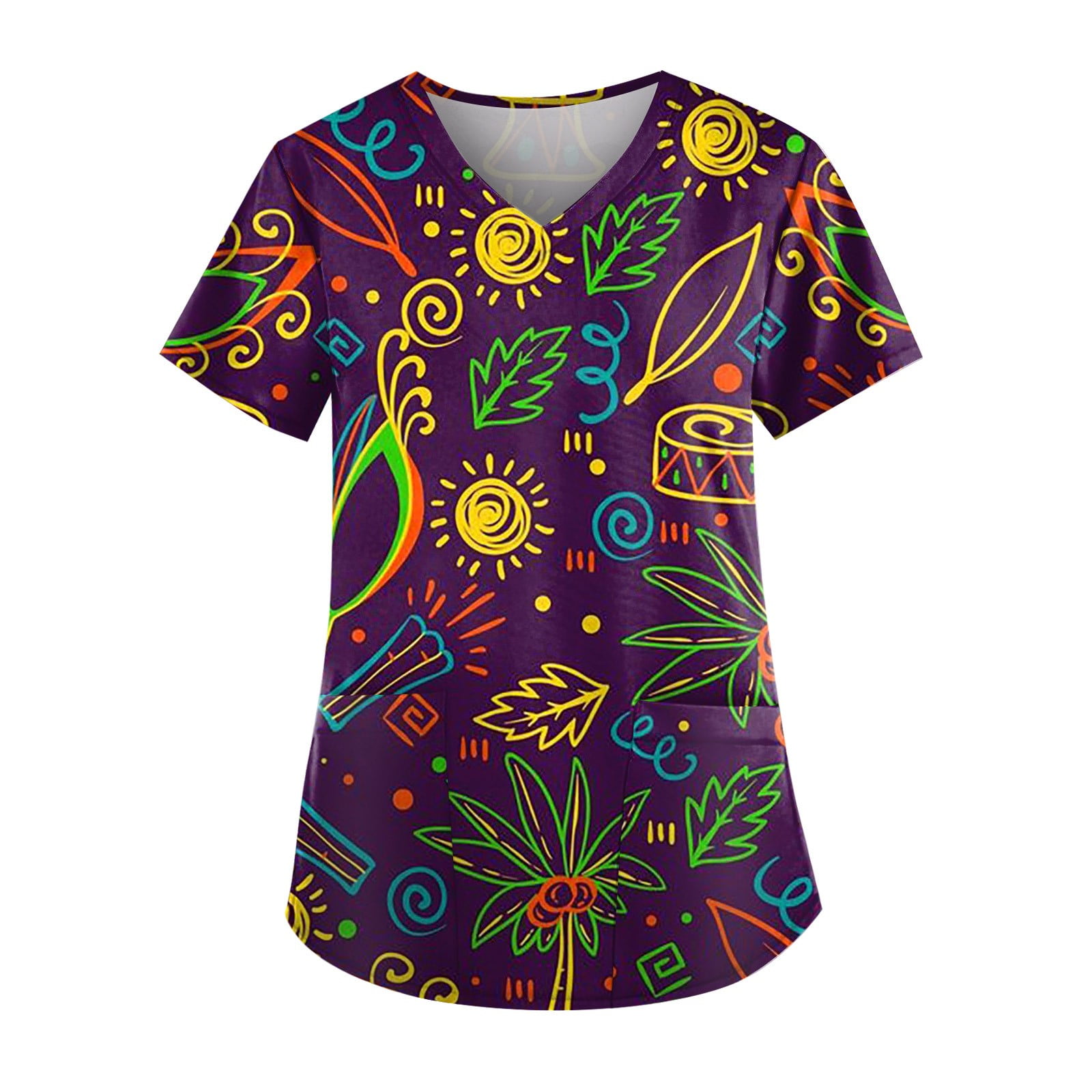 mardi gras scrub hat