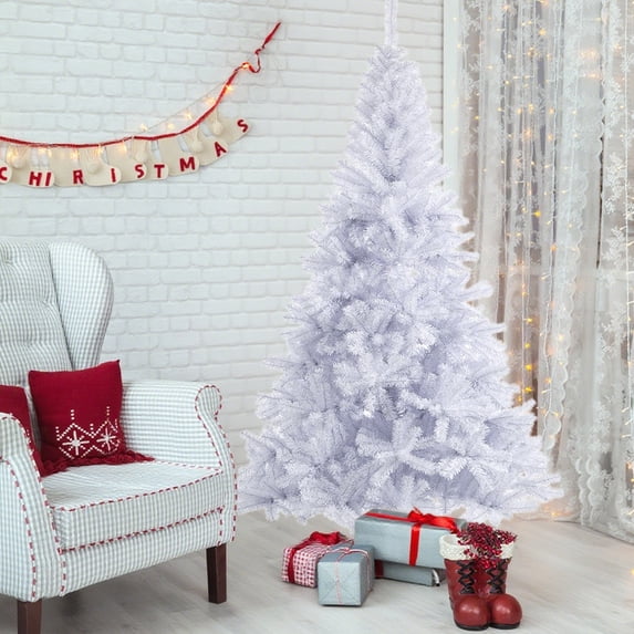Kdkad 70.8 Inch Pink Artificial Christmas Tree, Unlit Hinged Spruce with Multi Tips & Metal Stand, Easy Assembly Full-bodied Tree for Indoor Outdoor Holiday Decor