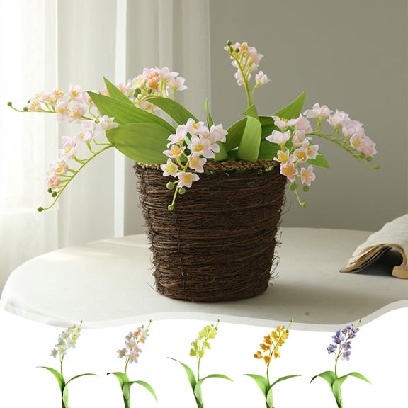 Kdkad Artificial Wind Flowers Arrangement Bundle - Lifelike ArtificialFloral for Table Centerpieces, Wedding Decor & Living Room | Premium Zero Maintenance Bouquet (11 Inch Tall, Modern Decor)​​