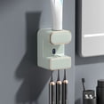 thumbnail image 1 of Kdkad Automatic Toothpaste Dispenser, Electric Toothpaste Dispenser, Toothpaste Dispenser Wall Mounted with 3 Toothbrush Slots, Toothpaste Dispenser Countertop Suitable for Children and Adults, 1 of 7