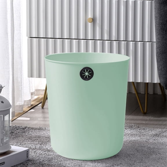 Kdkad Bathroom Trash Can, Household Ring Trash Can, Plastic Round Garbage Can for Kitchen, Bedroom, Living Room, Small Indoor Waste Basket, Large Round Coverless Trash Can