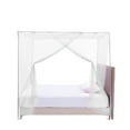 thumbnail image 1 of Kdkad Bed Canopy Mesh Netting for Girls Kids, Bed Mosquito Net Bedroom Decorative Single Side Opening Canopy Net Curtains Easy Installation, for Single to Twin Beds, 1 of 9