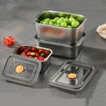 thumbnail image 1 of Kdkad Bento Box, Stainless Steel Food Keeper - Single Space Airtight Container for Bulk Storage, No-Divider Kitchen Organizer, Safe & Leakproof​​, 1 of 7