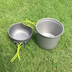 Kdkad CamCookware Kit for Backpacking Gear CamCooking Set - CamPots and Pans Set - Camp Kitchen Equipment Accessories Pot, Outdoor Cooking and Picnic