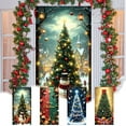 thumbnail image 1 of Kdkad Christmas Door Cover 35x71 Inch Polyester Holiday Door Xmas Decoration for Indoor Outdoor, Christmas Party Festival Home Front Door Cover Decor, 1 of 7