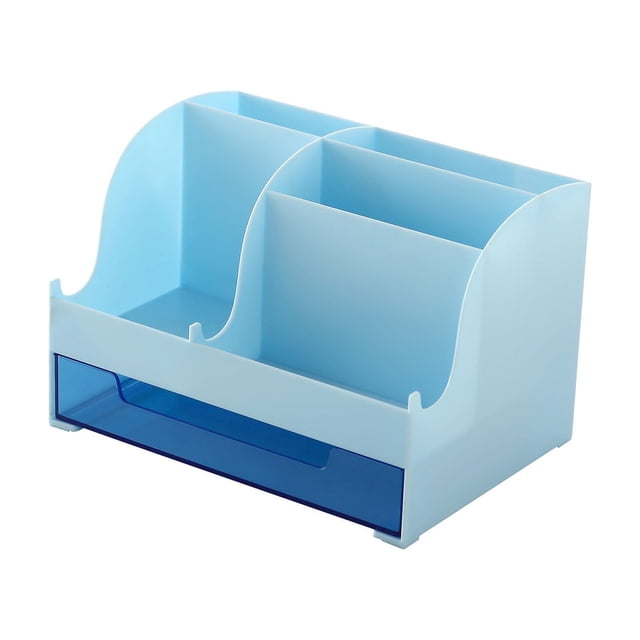Kdkad Drawer-type Plastic Desktop Storage Box, Small Desktop Organizer, Plastic Storage Box, Desk Storage Unit with 1 Drawers for Home Collection, Cosmetics, Office Supplies, Bathroom, Dorm