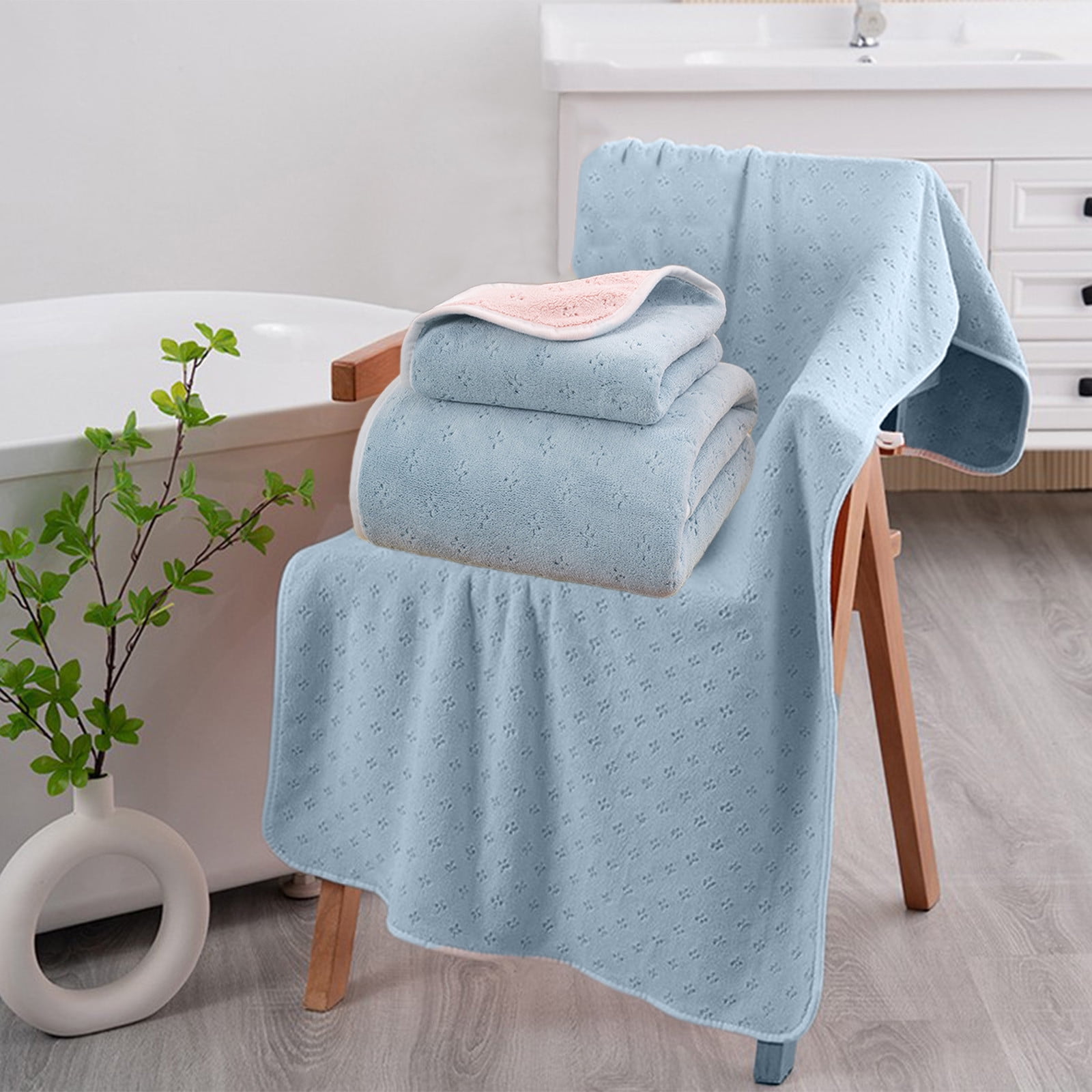 Kdkad Extra Large Bath Towel Set Of 2, Oversized Bath Sheet, Soft ...