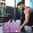thumbnail image 1 of Kdkad Fitness Bag with Dedicated Shoe Compartment & Dual Wet/Dry Zones | Convertible Carry Sports Gear Tote - Travel Ready Water-Resistant Gym Sack, 1 of 6
