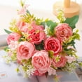 thumbnail image 1 of Kdkad Fragrant Concubine Peony Artificial Bouquet – Realistic Fake Flowers for Wedding Handheld Bridal Bouquets, Home & Event Decoration, Vintage-Inspired Faux Floral Arrangement (Indoor/Outdoor), 1 of 6