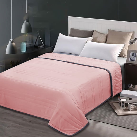 Kdkad Home Quilt Queen Size, Solid Color Bedspread,Lightweight Quilt for Summer Ultra-Soft, Soft Lightweight Microfiber Coverlet, Luxurious Warm Bed Cover for All Seasons