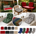 thumbnail image 1 of Kdkad Indoor Outdoor Bench Cushion Set with Backrest, 43.3×18.9 Inch Thick Seat Cushions for Patio Garden Bench, Rattan Wicker Chair Pads, Soft Polyester Bench Pad for Porch Balcony Window Seat, 1 of 9