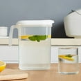thumbnail image 1 of Kdkad Kettle-Square Pitcher with Lid,1.8L Fridge Door Water Jug with Handle,Clear Plastic Pitcher Water Pitcher Tea Pitcher for Hot/Cold Teas,Juices,Lemonade and More, 1 of 8