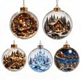 thumbnail image 1 of Kdkad Light-up Christmas Ball Ornaments, 3.15 In Christmas Tree Ornaments with Built‑in Lights, Elegant Clear Acrylic Christmas Decorations for Xmas Tree Fireplace, Winter Room Decor Party Supplies, 1 of 6