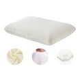 thumbnail image 1 of Kdkad Memory Foam Pillows for Sleeping Bed Pillows, Set Of 1 Adjustable Pillows and 1 Cover for Side Back Stomach Sleepers with Washable Pillowcase, 1 of 5