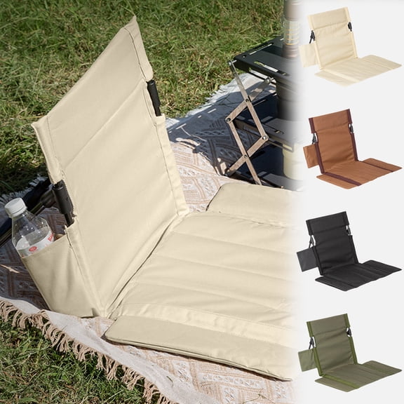 Kdkad Outdoor Folding Chair, Portable Aluminum Alloy Camping Lawn Chair with Backrest, Lightweight Khaki/Brown/Black/Green Garden Beach Lounger, Compact Foldable Travel Seat 21.3×13×15.8 Inch