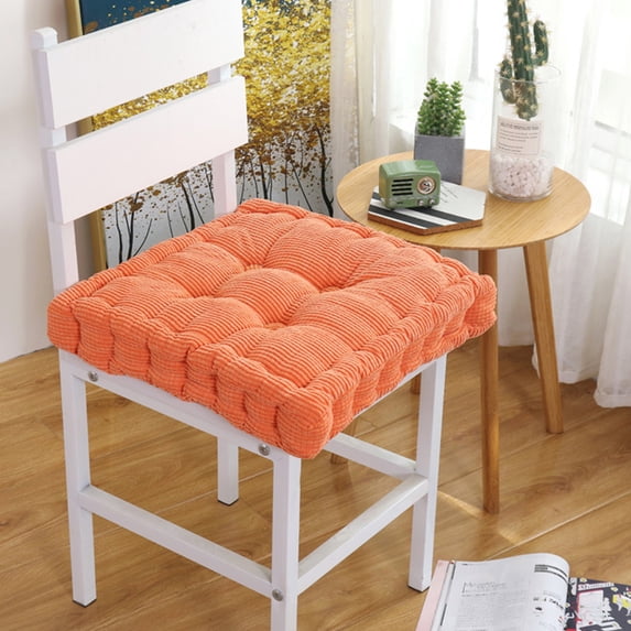 Kdkad Patio Chair Cushions, Chair Cushion, Solid Color Seat Cushion, Thickened Soft Corduroy Cotton Filled Chair Cushion Suitable for Kitchen Dining Chair Patio Cushion