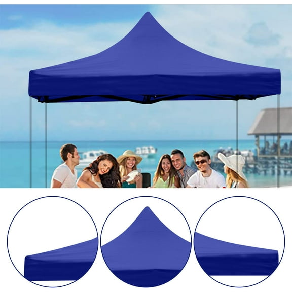 Kdkad Square Canopy Replacement Top - Waterproof 4-Sided Tent Cover for Outdoor Patio, Camping, Beach Shade (Frame Not Included)
