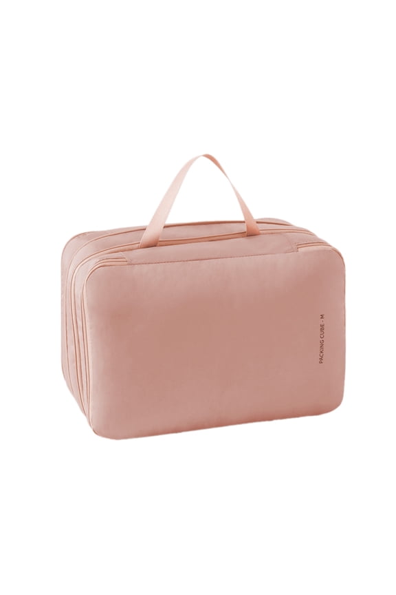 Travel Clothes Storage Bag, Extra Large Compression Packing Cubes for Travel, 2 Layer Expandable Storage Bag Luggage Packing Organizers Compression Cubes for Suitcases Backpack