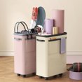 thumbnail image 1 of Kdkad Yoga Mat Storage Rack - Home Gym Corner Organizer, Waterproof High-Density Fabric with 360° Lockable Wheels, Stores Yoga Mats/Resistance Bands/Dumbbells/Yoga Blocks, 15.3×7.8×22 Inch Multicolor, 1 of 7
