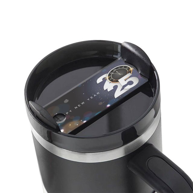 Kdxio 2025 Happy New Year 2 Name Plate Compatible Stanley Cups Name Tag