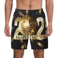 Kdxio 2025 New Year 3 Print Men's Swim Trunks with Compression Liner 7