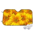 thumbnail image 1 of Kdxio 3D Sunflowers Print Windshield Sun Shade,UV Rays and Sun Heat Protection,Sunshade for Car Windshield,Car Shade Front Windshield - Medium, 1 of 6