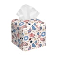 thumbnail image 1 of Kdxio 4th Of July1 Print Tissue Box Cover,Square Decorative PU Leather Facial Paper Case Organizer Holder Dispenser for Bathroom,Night Stands,Desk,Car 5.2''X5.2''X5.2'', 1 of 6