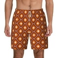 thumbnail image 1 of Kdxio 60s And 70s Aesthetic Print Men'S Swim Trunks With Compression Liner 7 Inch Inseam Quick Dry Swim Shorts, 1 of 7