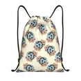 thumbnail image 1 of Kdxio 70s Disco Ball Print Drawstring Backpack Bag,Waterproof Draw String Back Sack, Gym Drawstring Bags Swim Bag For Unisex, 1 of 5