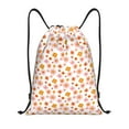 thumbnail image 1 of Kdxio 70s Retro Flowers Print Drawstring Backpack Bag,Waterproof Draw String Back Sack, Gym Drawstring Bags Swim Bag For Unisex, 1 of 1