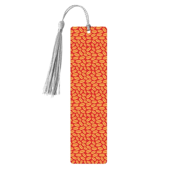 Kdxio A Big Hot Dog Print Metal Tassel Bookmarks,Perfect Gift for Art Lovers and Bookworms Metal Bookmarks for Women