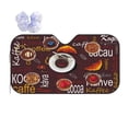 thumbnail image 1 of Kdxio A Cup Of Black Coffee On A Saucer Print Front Windshield Sun Shade,Folding Auto Sunshade for Car Truck SUV-Medium, 1 of 7