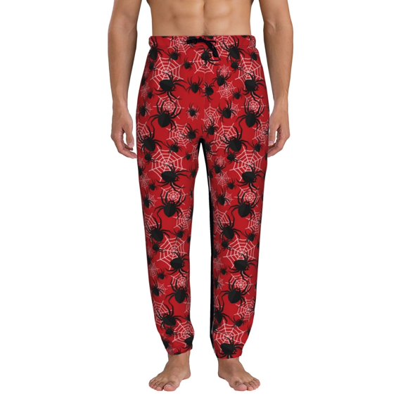Kdxio A Web With A Spider 1 Pattern Joggers,Sweatpants for Men with Pockets-X-Large