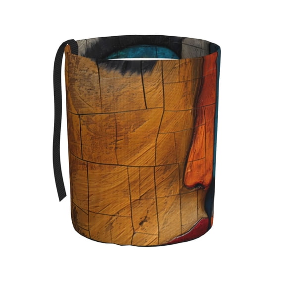 Kdxio Abstract Colorful Duality Car Trash Can Garbage Car Accessories Trash Can Car Waste Bin for for Driver and Passenger Any Vehicle