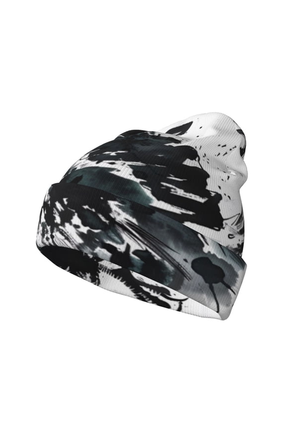 Abstract Eagle Ink Winter Beanie for Men Women Beanie Knit Hat Cuffed Cap Beanie Knit Chunky Snow Cap