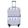 thumbnail image 1 of Kdxio Abstract Gondola Snowflake Pattern Luggage Cover for Travel,Elastic and Durable,Fits 18-32 Inch,Anti-Scratch Suitcase Protector-No luggage included, 1 of 5
