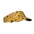 thumbnail image 1 of Kdxio Abstract Leopard Print Sunflower Print Sun Visor Hat Golf Visor Adjustable Velcro Outdoor Sports Cap for Men Women, 1 of 6