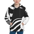 thumbnail image 1 of Kdxio Abstract Monochrome Profile Pattern Boys Athletic Unisex Boys Girls Hoodie with Pocket Sweatshirts-Small, 1 of 6