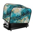 thumbnail image 1 of Kdxio Abstract Ocean Currents Print Toaster Cover Bread Machine Cover Fits for Most Standard 2 Slice Toasters,Keep Toaster Free From Dust And Fingerprint Oven Dustproof Cover, 1 of 7