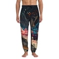 thumbnail image 1 of Kdxio Abstract Peacock Painting Pattern Joggers,Sweatpants for Men with Pockets-Medium, 1 of 5