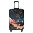 thumbnail image 1 of Kdxio Abstract Peacock Painting Pattern Luggage Cover for Travel,Elastic and Durable,Fits 18-32 Inch,Anti-Scratch Suitcase Protector-No luggage included, 1 of 5