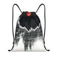 thumbnail image 1 of Kdxio Abstract Red Sun Design Print Drawstring Backpack Bag,Waterproof Draw String Back Sack, Gym Drawstring Bags Swim Bag For Unisex, 1 of 5