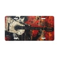 thumbnail image 1 of Kdxio Abstract Skull Guitar Art License Plate Car Front License Plate Car Decoration Car Accessories Front Tag Plate Standard Size, 1 of 8