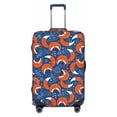 thumbnail image 1 of Kdxio Abstract Vintage Fox and Plants Pattern Luggage Cover for Travel,Elastic and Durable,Fits 18-32 Inch,Anti-Scratch Suitcase Protector-No luggage included, 1 of 1