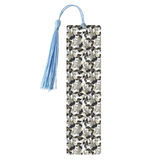 Kdxio Abstract Watercolor Print Metal Tassel Bookmarks,Perfect Gift for Art Lovers and Bookworms Metal Bookmarks for Women