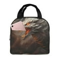 thumbnail image 1 of Kdxio Abstract White Dragon Print Insulated Lunch Bag,Reusable Tote Lunch Box for Women Men,Leakproof Cooler Lunch Bags for Work Office Travel Picnic, 1 of 6